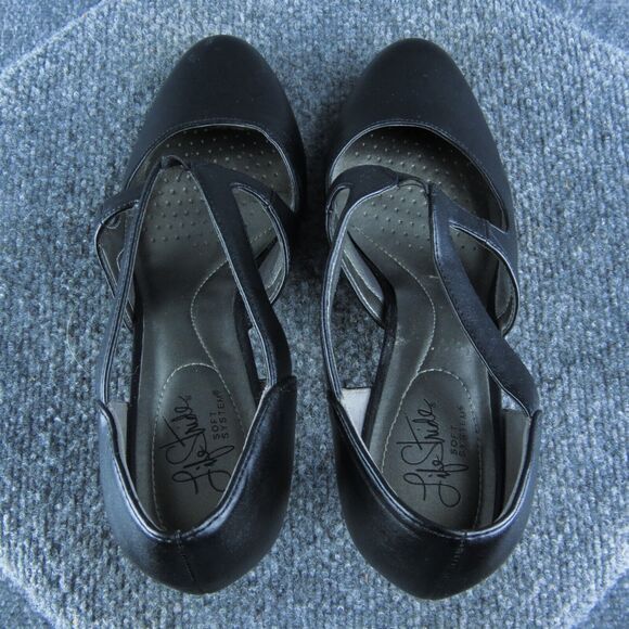 LifeStride Parker Soft System Women Mary Jane Heel Size 9 Medium Black Synthetic - Picture 6 of 10